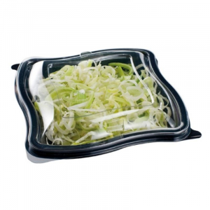 Boîte à Salade Noire en PET - 750 ml - 196 x 196 - Lot de 400 FourniResto - 1