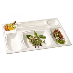 Kit Plateau Repas Gala Blanc - 432 x 332 mm - Lot de 15 FourniResto - 1