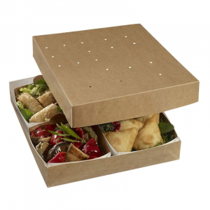 Boîte Repas Modulo 260 pour Barquette en Carton - 260 x 260 mm - Lot de 160 FourniResto - 2