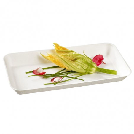 Assiette Kanopée Blanche - 200 x 100 mm - Lot de 50 FourniResto - 1 Assiette Kanopée Blanche - 200 x 100 mm - Lot de 50 FourniResto - 1