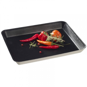 Assiette Kanopée Noire - 200 x 150 mm - Lot de 50 FourniResto - 1