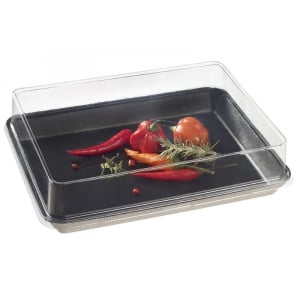 Couvercle en RPET pour Assiette Kanopée 200 x 150 mm - Lot de 100 FourniResto - 3