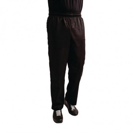 Pantalon de Cuisine Mixte Easyfit Noir Traité au Teflon - Taille L Whites Chefs Clothing - 1 Pantalon de Cuisine Mixte Easyfit Noir Traité au Teflon - Taille L Whites Chefs Clothing - 1