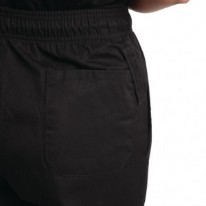 Pantalon de Cuisine Mixte Easyfit Noir Traité au Teflon - Taille L Whites Chefs Clothing  - 5