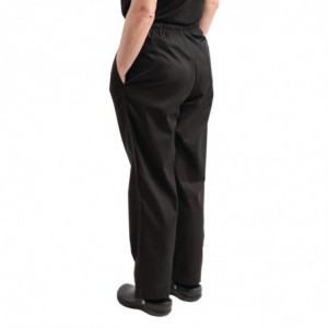 Pantalon de Cuisine Mixte Easyfit Noir Traité au Teflon - Taille L Whites Chefs Clothing  - 7
