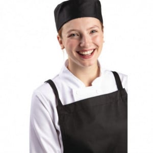 Calot de Cuisine Noir en Polycoton - Taille L Whites Chefs Clothing  - 3