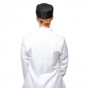 Calot de Cuisine Noir en Polycoton - Taille XL Whites Chefs Clothing  - 5