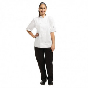 Veste de Cuisine Mixte Blanche à Manches Courtes Vegas - Taille XL Whites Chefs Clothing  - 2