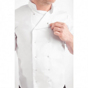 Veste de Cuisine Mixte Blanche à Manches Courtes Vegas - Taille XL Whites Chefs Clothing  - 7