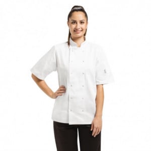 Veste de Cuisine Mixte Blanche à Manches Courtes Vegas - Taille XS Whites Chefs Clothing  - 1