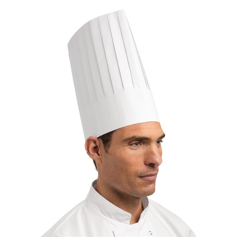 Toque du chef 30cm blanc - Kopfbedeckungen - Weita SA