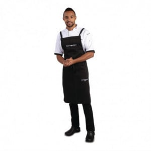 Tablier Bavette Noir - 965 x 711 mm Whites Chefs Clothing  - 7