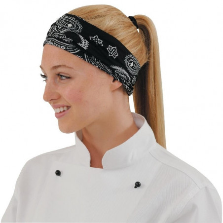 Bandana Buff Motif Cachemire Noir - Taille Unique Buff - 1