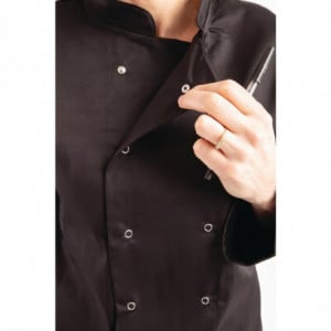 Veste de Cuisine Mixte Noire à Manches Longues Vegas - Taille L Whites Chefs Clothing  - 8