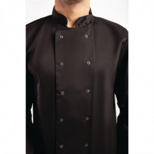 Veste de Cuisine Mixte Noire à Manches Longues Vegas - Taille XS Whites Chefs Clothing  - 6