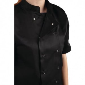 Veste de Cuisine Mixte Noire à Manches Courtes Vegas - Taille M Whites Chefs Clothing  - 5