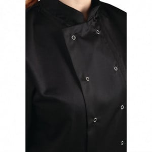 Veste de Cuisine Mixte Noire à Manches Courtes Vegas - Taille S Whites Chefs Clothing - 6