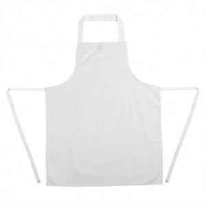 Tablier Bavette Blanc - 711 x 656 mm Whites Chefs Clothing  - 8