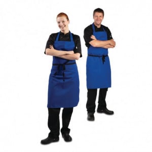 Tablier Bavette Bleu Roi - 970 x 710 mm Whites Chefs Clothing  - 3