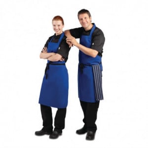 Tablier Bavette Bleu Roi - 970 x 710 mm Whites Chefs Clothing  - 4