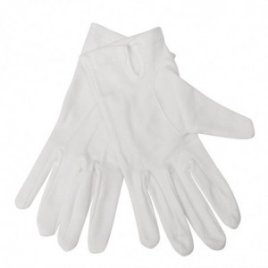 Gants de Service Blancs pour Femme - Taille S/M FourniResto - 1