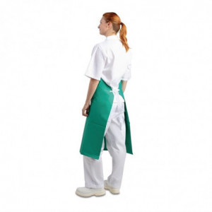 Tablier Bavette Déperlant Résistant Vert - 1070 x 910 mm Whites Chefs Clothing  - 4