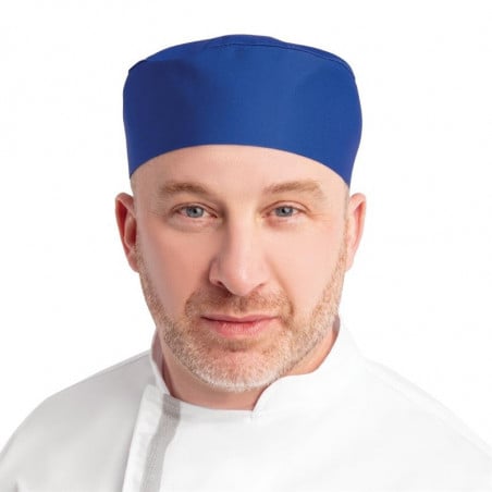 Calot de Cuisine Bleu Roi en Polycoton - Taille Unique Whites Chefs Clothing  - 1