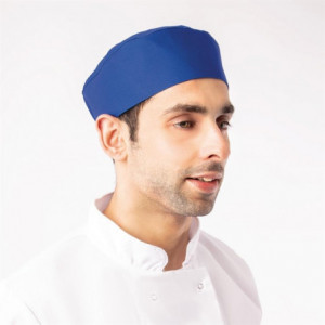 Calot de Cuisine Bleu Roi en Polycoton - Taille Unique Whites Chefs Clothing  - 3