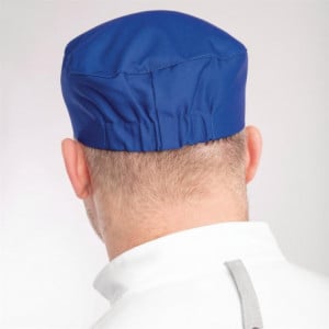 Calot de Cuisine Bleu Roi en Polycoton - Taille Unique Whites Chefs Clothing  - 5