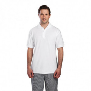 Polo Mixte Blanc - Taille M FourniResto - 1