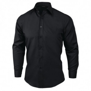 Chemise Habillée Mixte Noire - Taille M Chef Works  - 3