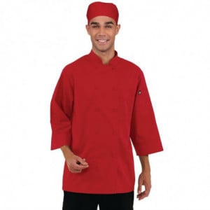 Veste de Cuisine Mixte Rouge - Taille L Chef Works  - 1