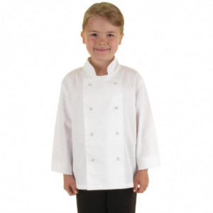 Veste de Cuisine Blanche pour Enfant - Taille S/M Whites Chefs Clothing  - 1