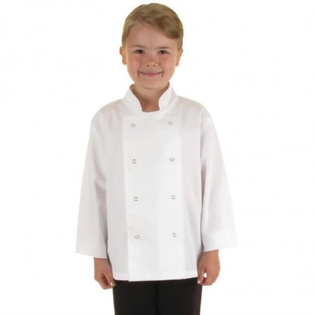 Veste de Cuisine Blanche pour Enfant - Taille L/XL Whites Chefs Clothing  - 1