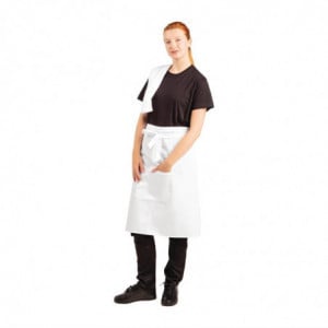 Tablier de Serveur Standard Blanc - 1000 x 700 mm Whites Chefs Clothing  - 1