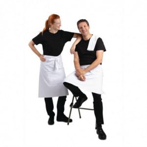 Tablier de Serveur Standard Blanc - 1000 x 700 mm Whites Chefs Clothing - 7