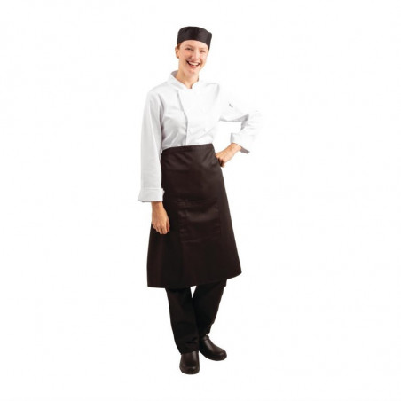 Tablier de Serveur Standard Noir 1000 x 700 mm Whites Chefs Clothing  - 1