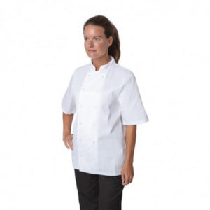 Veste de Cuisine Blanche à Manches Courtes Boston - Taille L Whites Chefs Clothing  - 1