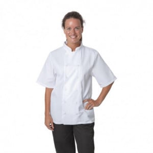 Veste de Cuisine Blanche à Manches Courtes Boston - Taille L Whites Chefs Clothing  - 2