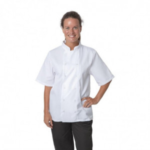 Veste de Cuisine Blanche à Manches Courtes Boston - Taille XL Whites Chefs Clothing  - 2