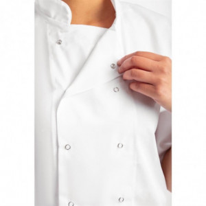Veste de Cuisine Blanche à Manches Courtes Boston - Taille XS Whites Chefs Clothing  - 4