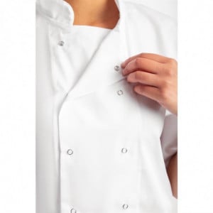 Veste de Cuisine Blanche à Manches Courtes Boston - Taille XXL Whites Chefs Clothing  - 4