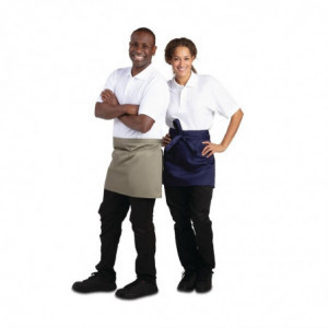 Tablier de Serveur Court Olive en Polycoton - 373 x 750 mm Whites Chefs Clothing  - 5