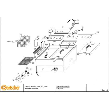 Joint de Robinet pour Imbiss II Bartscher - 1