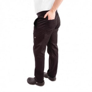 Pantalon Slim Noir pour Homme - Taille L Chef Works  - 8