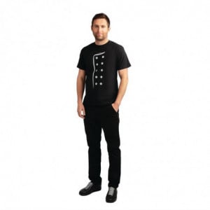 T- Shirt Noir Imprimé - Taille L FourniResto - 5