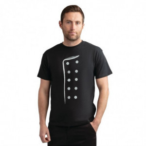 T- Shirt Noir Imprimé - Taille XL FourniResto - 3