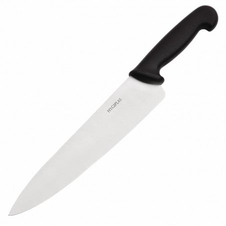 Couteau de Cuisinier Noir - Lame de 25,5 mm Hygiplas - 1