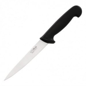 Couteau à Filet Noir - Lame de 15 cm Hygiplas - 1
