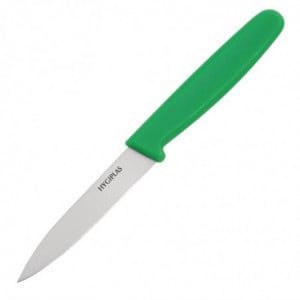 Couteau d'Office Vert - Lame 7,5 cm Hygiplas - 1